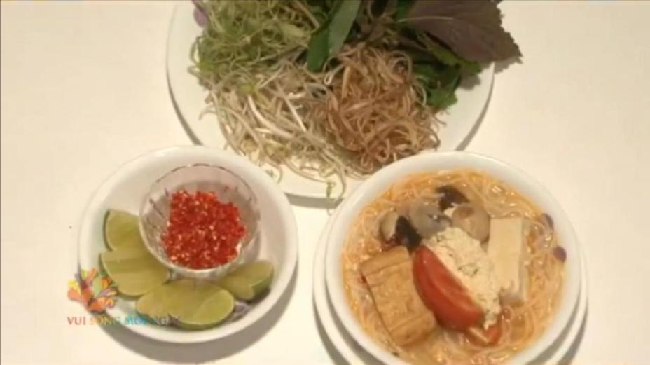 Bún riêu chay (video hướng dẫn )