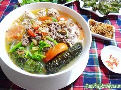 Bún riêu cua cho bữa sáng