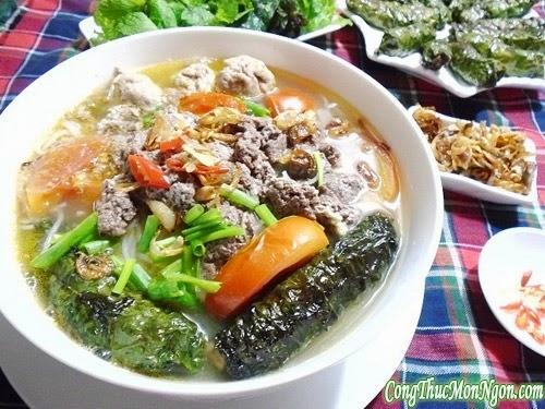 Bún riêu cua cho bữa sáng