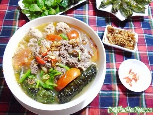 Bún riêu cua cho bữa sáng