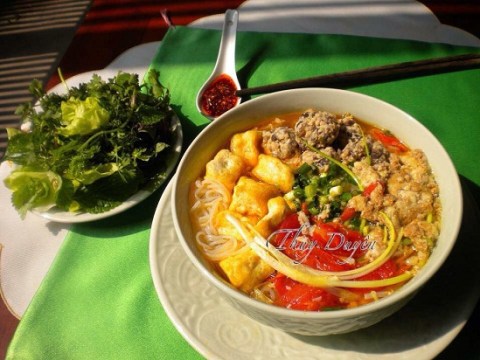 bun rieu cua moc dau cho bua sang ngon me ly Bún riêu cua mọc đậu cho bữa sáng ngon mê ly