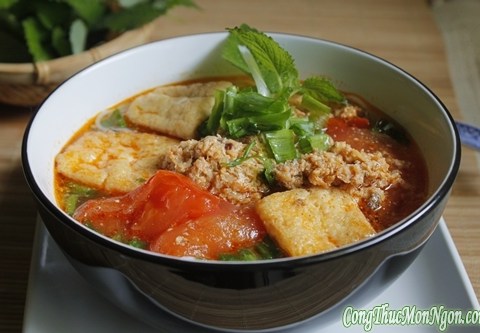 bun rieu da chien Bún riêu dã chiến