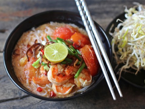 bun rieu tom cua che bien don gian Bún riêu tôm cua chế biến đơn giản