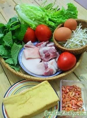 Bún riêu tôm thịt đậm đà ngon miệng