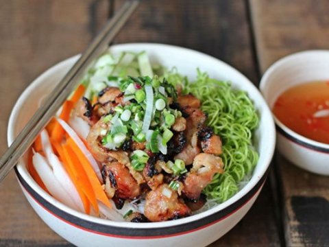 bun thit ba chi nuong Bún thịt ba chỉ nướng