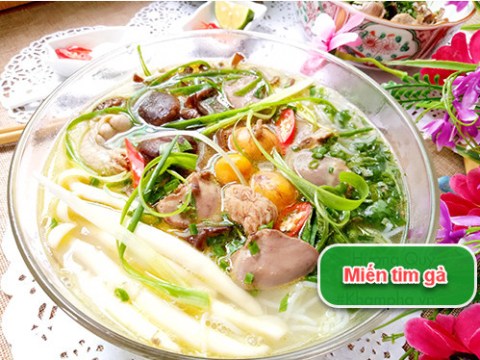 bun tim ga nau nam thom ngon bo duong Bún tim gà nấu nấm thơm ngon bổ dưỡng