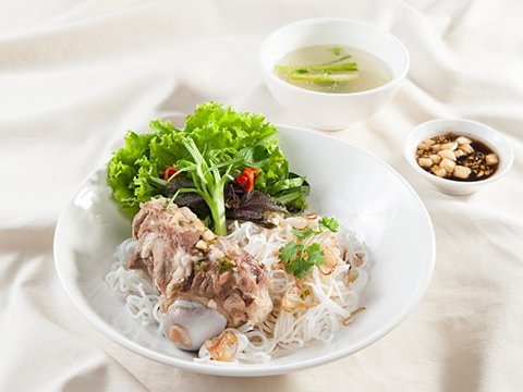 bun xi quach nuoc tuong Bún xí quách nước tương