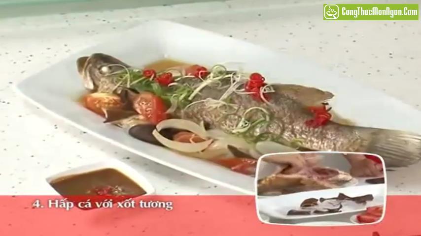Cá chẽm chưng tương
