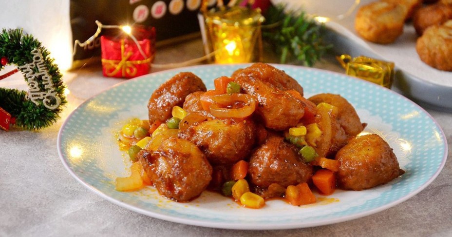 Cả nhà ngon cơm với món gà viên xốt rau củ lạ đậm đà lạ miệng