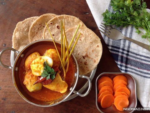 ca ri trung la mieng Cà ri trứng lạ miệng