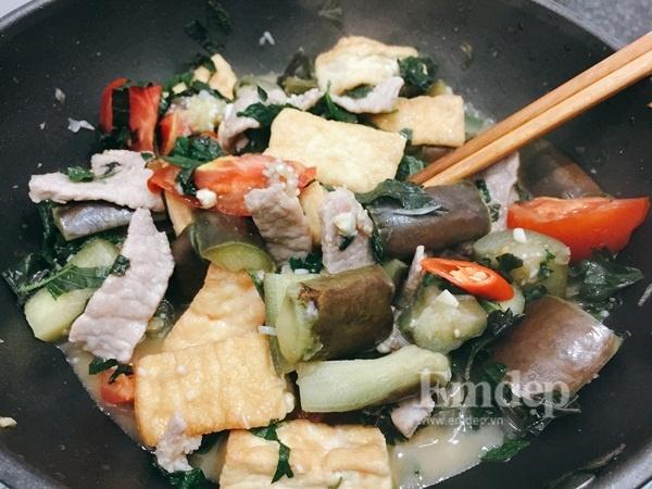 Cà tím om đậu thịt quá ngon