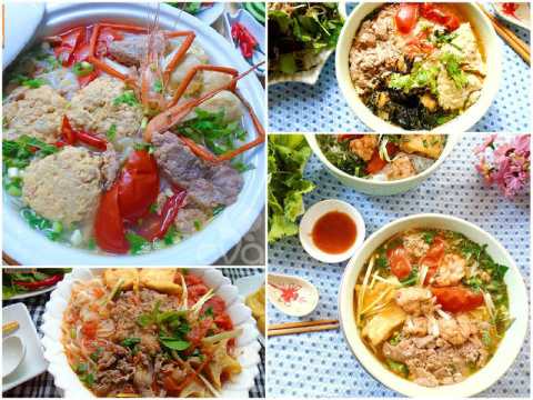 cach lam 4 mon bun rieu sieu ngon cho ca nha Cách làm 4 món bún riêu siêu ngon cho cả nhà