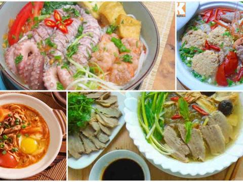 cach lam 4 mon mi bun de an cho bua sang cuoi tuan Cách làm 4 món mì, bún dễ ăn cho bữa sáng cuối tuần