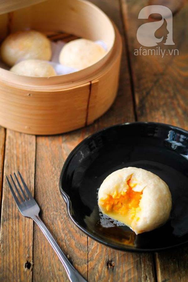 Cách làm bánh bao kim sa đẹp mắt, cực thơm ngon