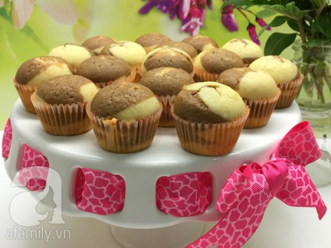 cach lam banh muffin cafe van da de ma dep va ngon Cách làm bánh muffin cafe vân đá dễ mà đẹp và ngon