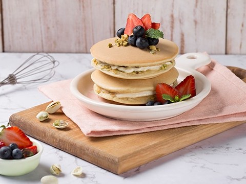 cach lam banh pancake hat de cuoi dep xinh ngon mieng Cách làm bánh pancake hạt dẻ cười đẹp xinh ngon miệng