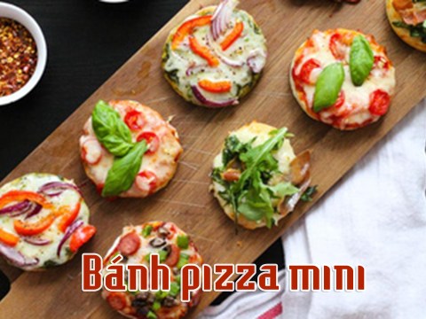 cach lam banh pizza mini du vi dai ca nha dip cuoi tuan Cách làm bánh pizza mini đủ vị đãi cả nhà dịp cuối tuần