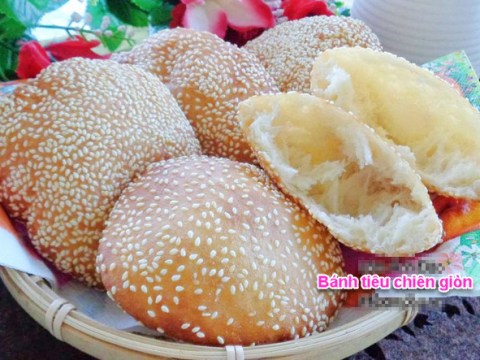 cach lam banh tieu chien gion cuc don gian nhanh trong nhay mat Cách làm bánh tiêu chiên giòn cực đơn giản, nhanh trong nháy mắt