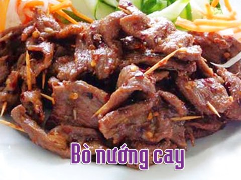 cach lam bo nuong cay quen ngay cai lanh Cách làm bò nướng cay quên ngay cái lạnh