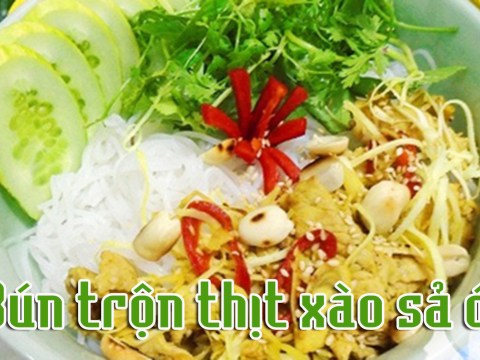 cach lam bun tron thit xao sa ot cho bua sang ngon mieng Cách làm bún trộn thịt xào sả ớt cho bữa sáng ngon miệng