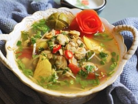 cach lam canh ngao nau dua Cách làm canh ngao nấu dứa