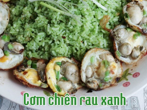 cach lam com chien rau xanh ngon va la mieng Cách làm cơm chiên rau xanh ngon và lạ miệng