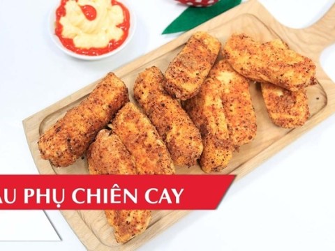 cach lam dau phu chien cay thom nuc mui vua an vua xuyt Cách làm đậu phụ chiên cay thơm nức mũi, vừa ăn vừa xuýt xoa