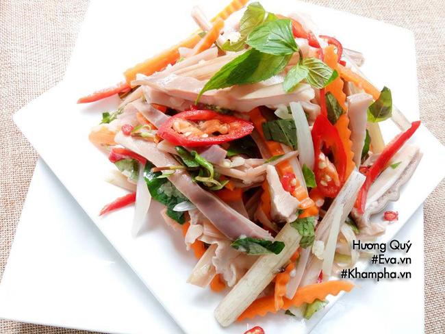 Cách làm gỏi dạ dày ngó sen chua ngọt dễ ăn