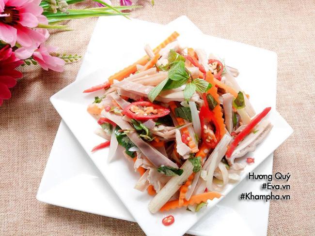 Cách làm gỏi dạ dày ngó sen chua ngọt dễ ăn