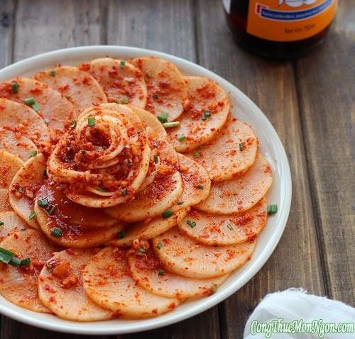 Cách làm kim chi củ cải siêu hấp dẫn