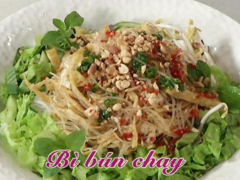 cach lam mon bi bun chay thanh tao ma ngon tuyet Cách làm món bì bún chay thanh tao mà ngon tuyệt