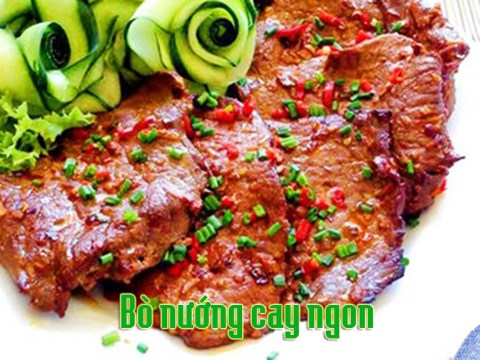 cach lam mon bo nuong cay thom ngao ngat ngon tuyet Cách làm món bò nướng cay thơm ngào ngạt, ngon tuyệt