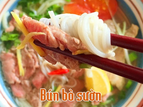 cach lam mon bun bo suon heo ngon cho bua sang Cách làm món bún bò sườn heo ngon cho bữa sáng