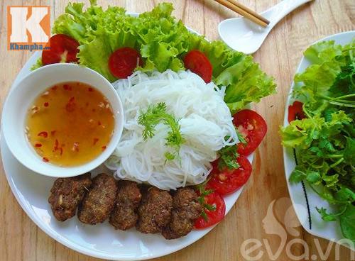 Cách làm món bún chả bò nướng sả vừa ngon lại dễ làm