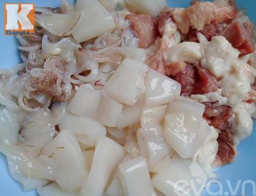 Cách làm món chạo mực bọc mía ngon ngất ngây