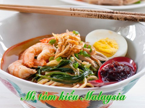 cach lam mon mi tom kieu malaysia cuc ngon mieng Cách làm món mì tôm kiểu Malaysia cực ngon miệng