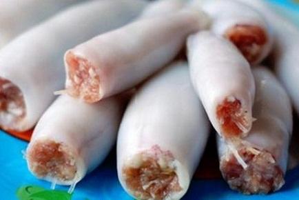 Cách làm món mực ống nhồi thịt sốt me