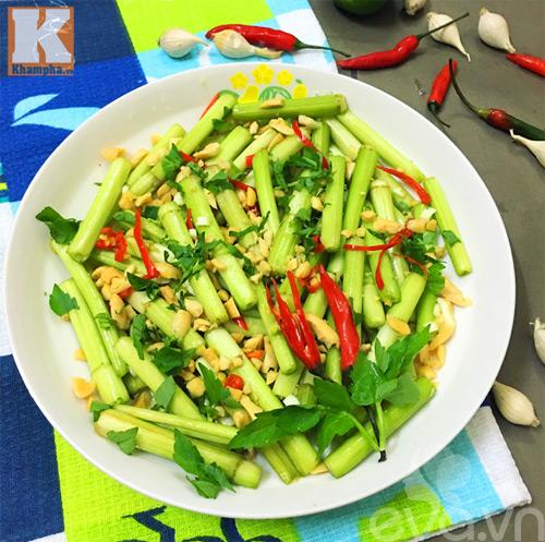 Cách làm món nộm rau cần giòn ngon, thanh mát, lạ miệng