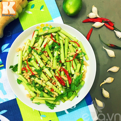 Cách làm món nộm rau cần giòn ngon, thanh mát, lạ miệng