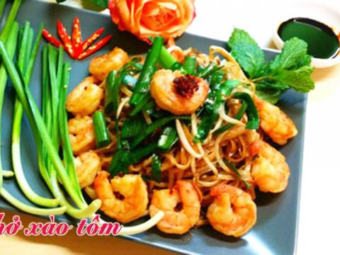 cach lam mon pho xao tom thom ngon hap dan Cách làm món phở xào tôm thơm ngon, hấp dẫn