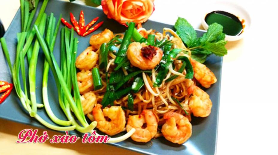 Cách làm món phở xào tôm thơm ngon, hấp dẫn