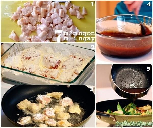 Cách làm món thịt gà xào chua ngọt kiểu Thái đơn giản