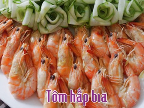 cach lam mon tom hap bia thom ngon chac ngot Cách làm món tôm hấp bia thơm ngon, chắc ngọt