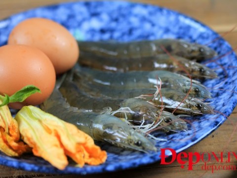 cach lam mon trung hap tom dep mat ngon mieng Cách làm món trứng hấp tôm đẹp mắt, ngon miệng