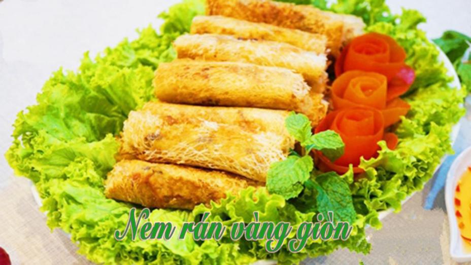 Cách làm nem rán vàng giòn cho mâm cỗ ngày Tết