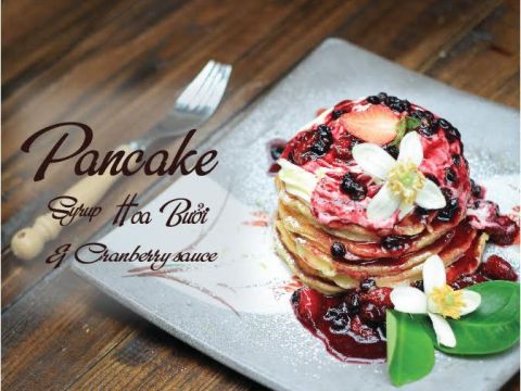 cach lam pancake hoa buoi ngon xao Cách làm pancake hoa bưởi ngon xao xuyến