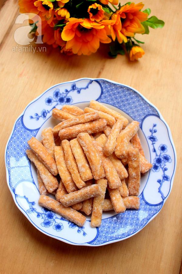 Cách làm quẩy ngào đường giòn ngon đón Tết