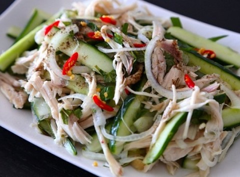 cach lam salad thit ga dua chuot cuc ngon cho bua com Cách làm salad thịt gà dưa chuột cực ngon cho bữa cơm