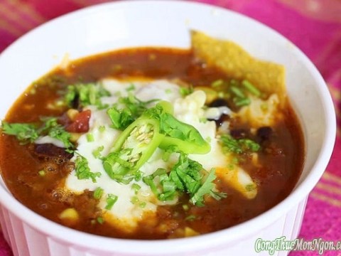 cach lam soup taco cua mexico thom ngon doc dao  Cách làm soup taco của Mexico thơm ngon độc đáo