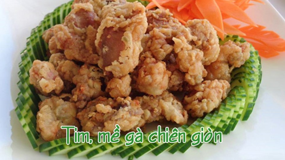 Cách làm tim, mề gà chiên giòn hấp dẫn